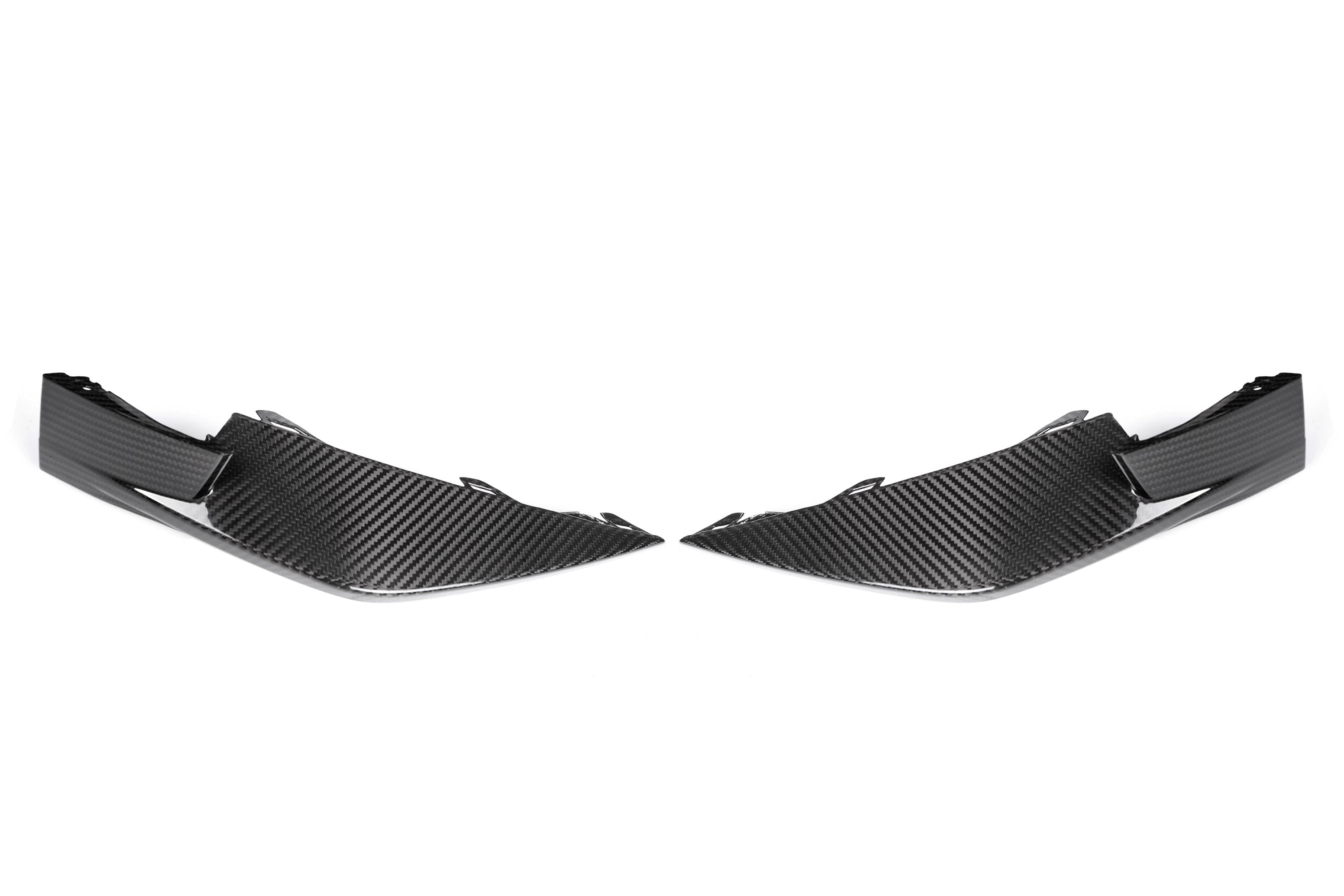 OEM Style Pre Pregged Dry Carbon Fiber Front Splitters for BMW M3 G80 / M4 G82 2020+