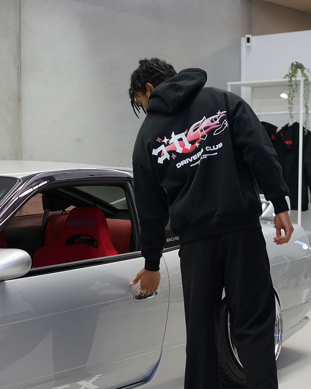 "Drivers Club" Hoodie // BLACK