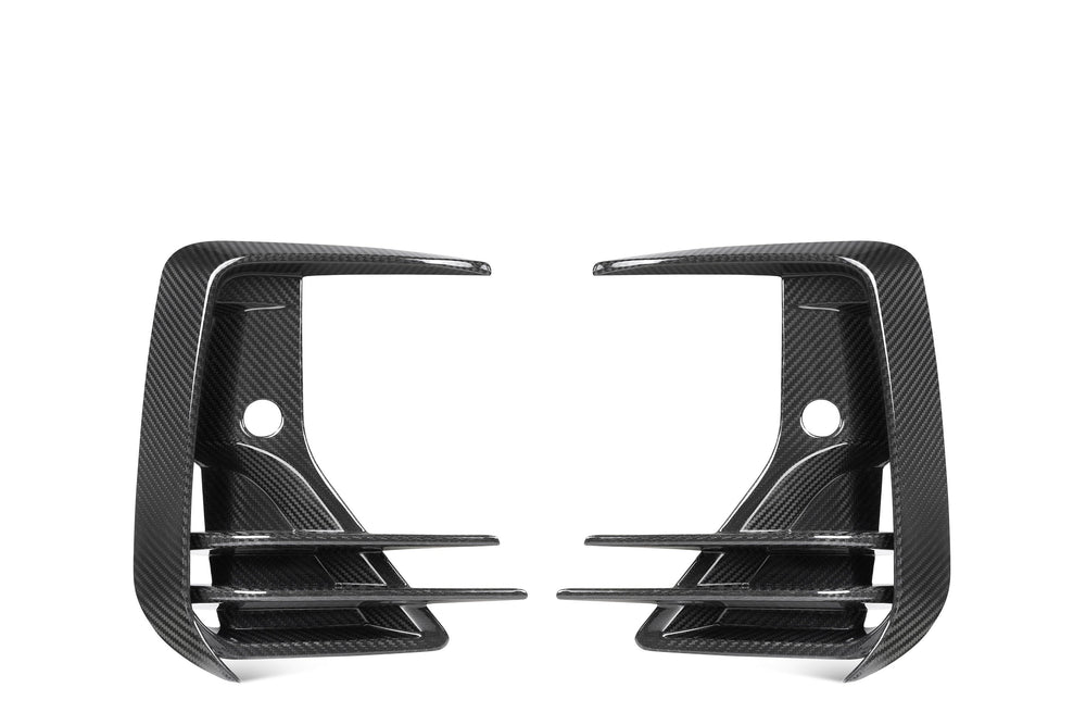 Sooqoo Pre Pregged Dry Carbon Fiber Front Ducts for BMW iX3 G08 LCI 2021+