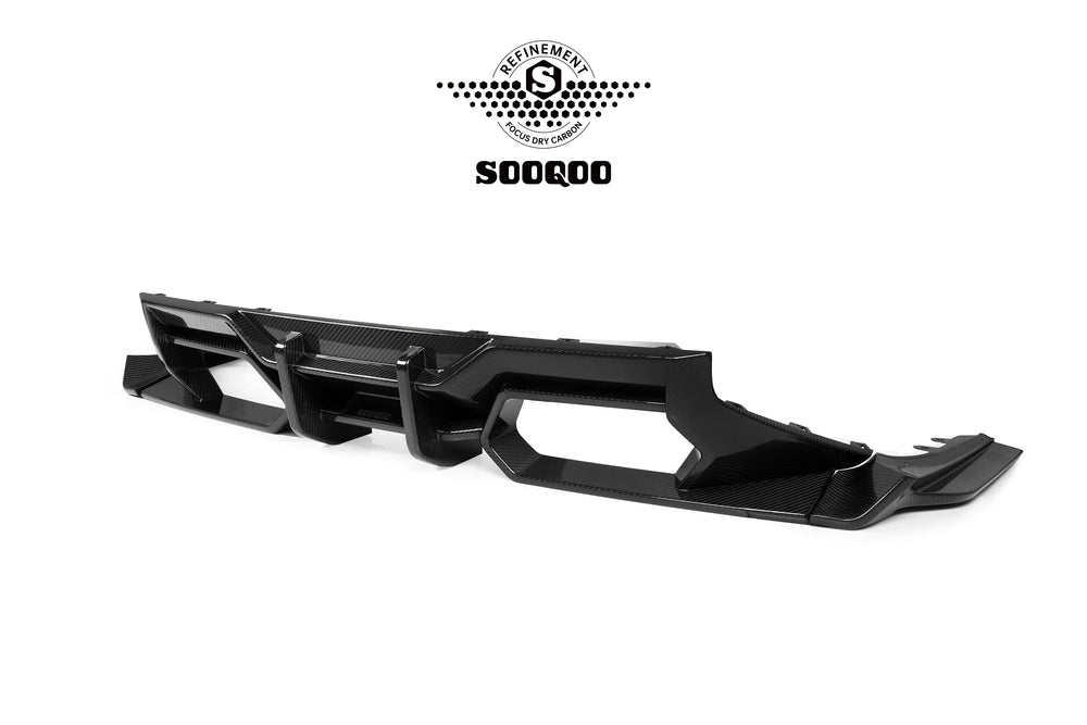 Sooqoo Pre Pregged Dry Carbon Fiber Rear Diffuser for BMW M2 G87 2023+