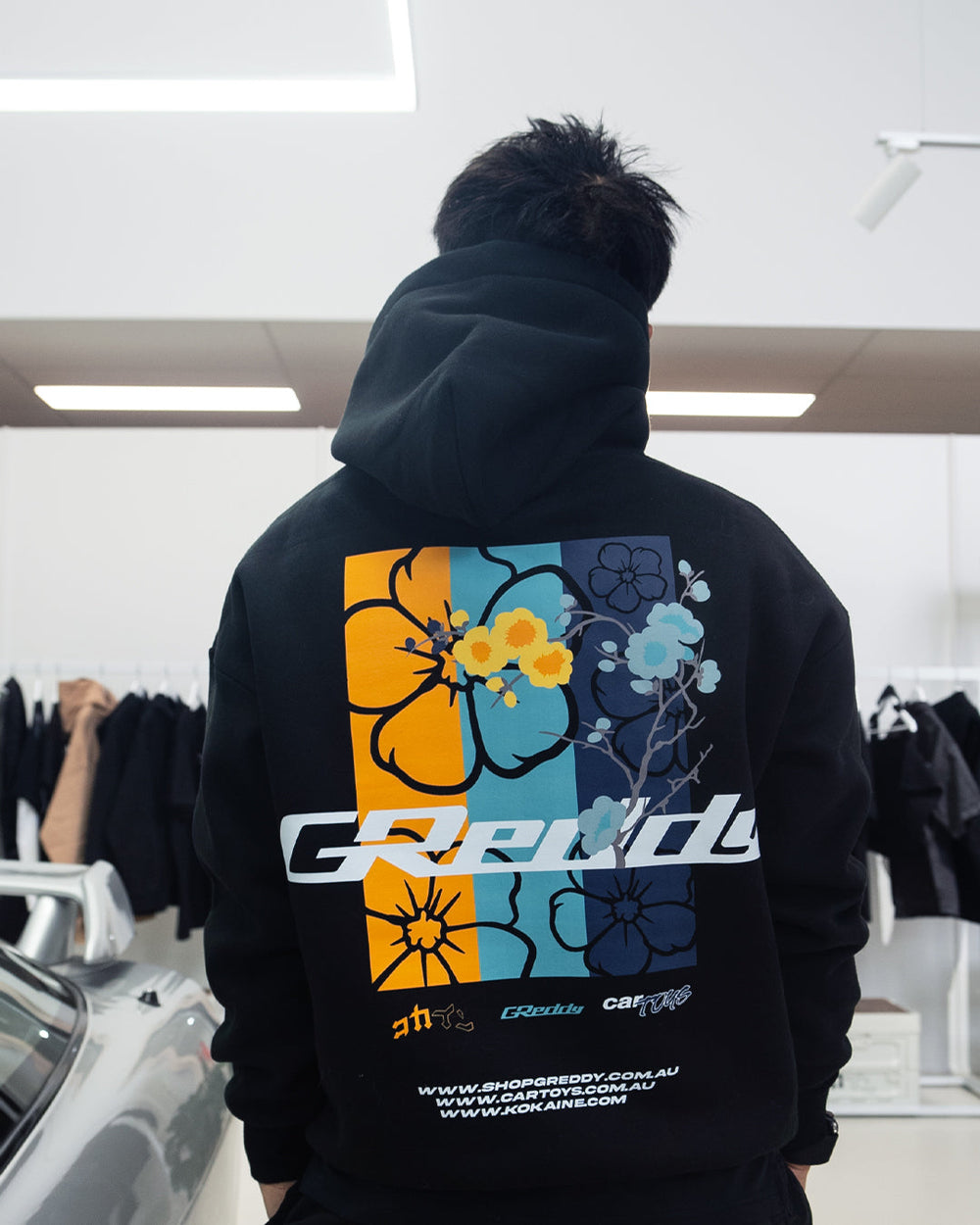 "GReddy" Collab Hoodie // BLACK