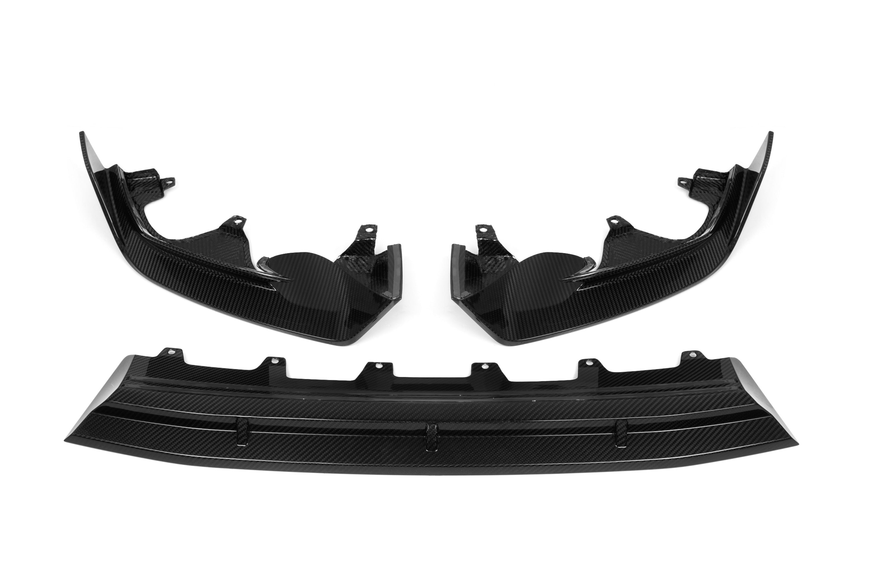 Sooqoo Pre Pregged Dry Carbon Fiber Front Lip for BMW iX3 G08i LCI 2021+