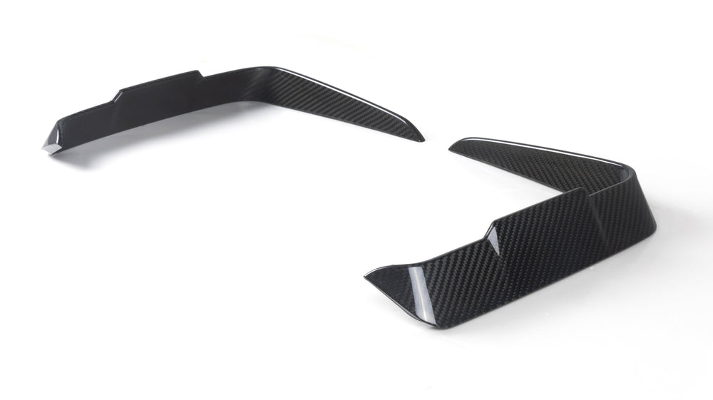 Sooqoo Pre Pregged Dry Carbon Fiber Front Canards for BMW 4 Series Coupe G22 G23 2020+