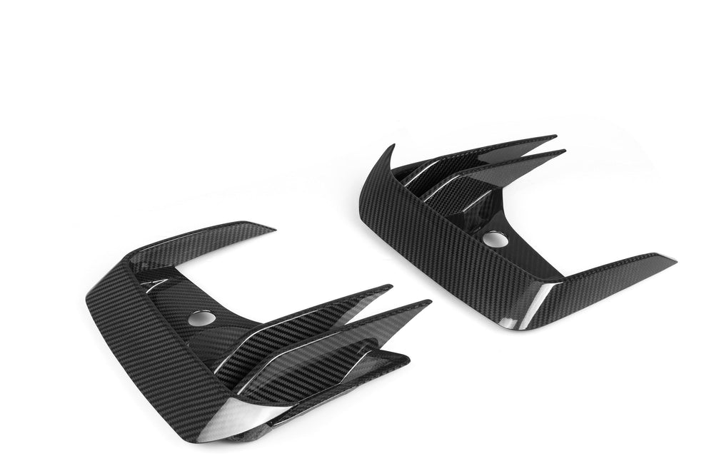 Sooqoo Pre Pregged Dry Carbon Fiber Front Ducts for BMW iX3 G08 LCI 2021+