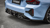 Sooqoo Pre Pregged Dry Carbon Fiber Rear Bumper Attachments for BMW M2 G87 2023+