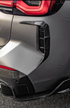 Sooqoo Pre Pregged Dry Carbon Fiber Rear Canard for BMW iX3 G08i LCI 2021+