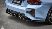 Sooqoo Pre Pregged Dry Carbon Fiber Rear Diffuser for BMW M2 G87 2023+