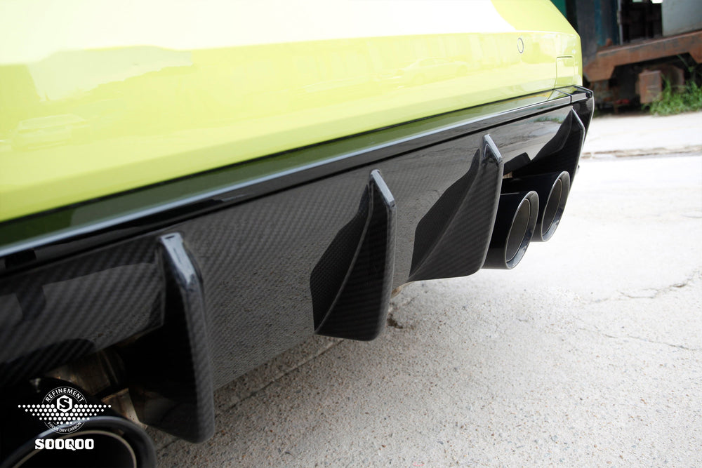 OEM Style Pre Pregged Dry Carbon Fiber Diffuser for BMW M3 G80 G81 / M4 G82 G83 (Standard Quad Tip) 2020+
