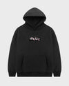 "Blossom" Patch Hoodie // BLACK