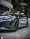 Sooqoo Pre Pregged Dry Carbon Fiber Side Skirt for BMW i4 Series G26 2021+