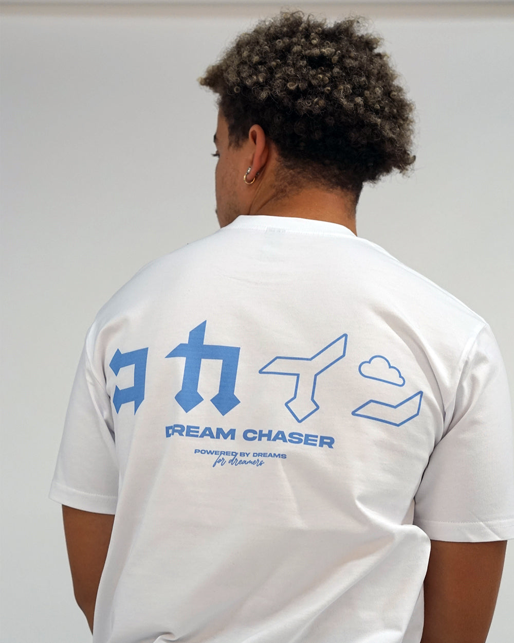 "Dream Chaser" T Shirt // Blue / White