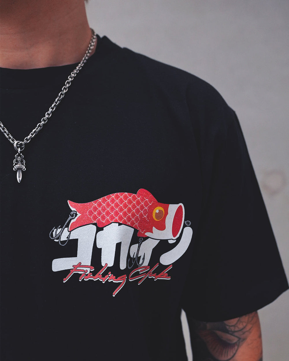 Fishing Club T Shirt // Black