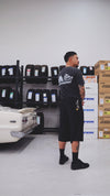 "Motorsport" T Shirt // Stone Wash Black