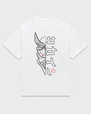 "Hanbun Hannya" T Shirt // White
