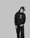 "Hannya" Patch Hoodie // BLACK