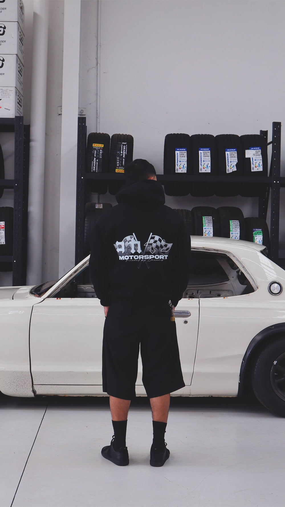 "Motorsport" Hoodie // BLACK