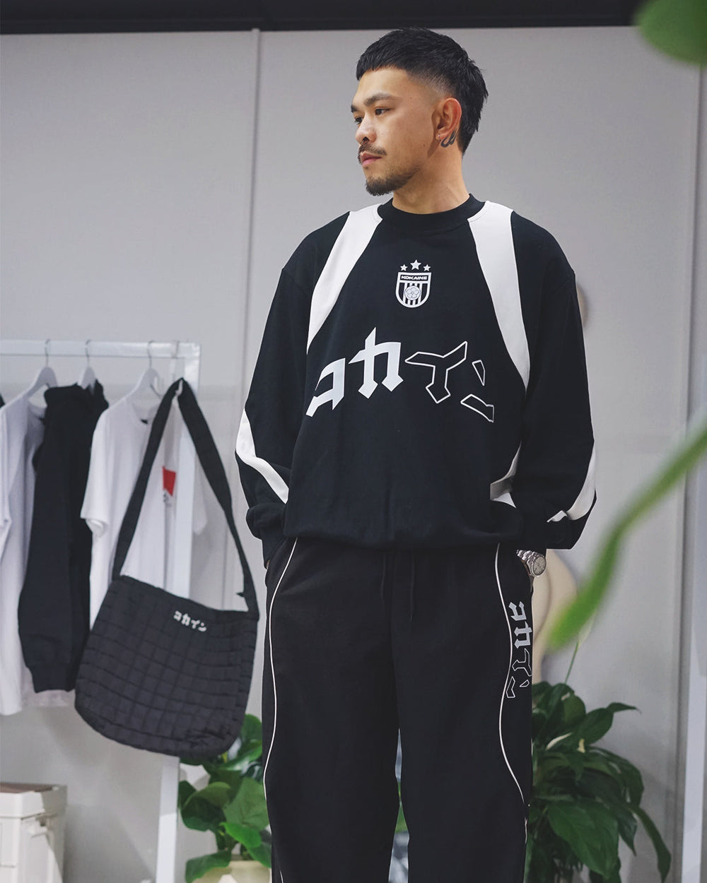 Team Jersey Sweater // BLACK