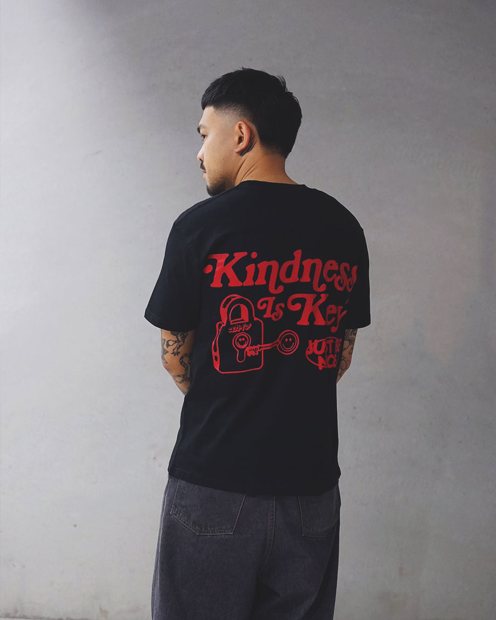 Kindness Is Key T Shirt // Black