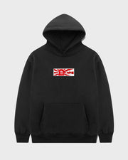 "Rising Sun" Patch Hoodie // BLACK