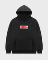 "Rising Sun" Patch Hoodie // BLACK
