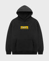 "S15" Yellow Patch Hoodie // BLACK