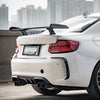 Sooqoo Pre Pregged Dry Carbon Fiber Rear Side Vent Trim for BMW M2 F87