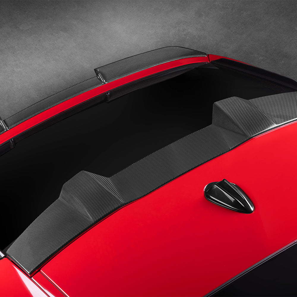 Sooqoo Pre Pregged Dry Carbon Fiber Roof Spoiler for BMW X6M F96