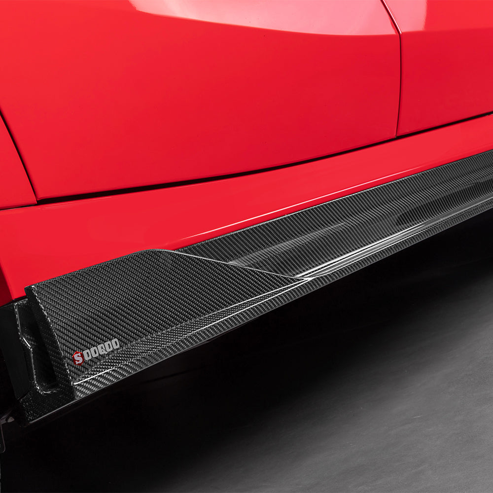 Sooqoo Pre Pregged Dry Carbon Fiber Side Skirt for BMW X6M F96