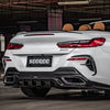 Sooqoo Pre Pregged Dry Carbon Fiber Rear Diffuser for BMW 8 Series G14 G15