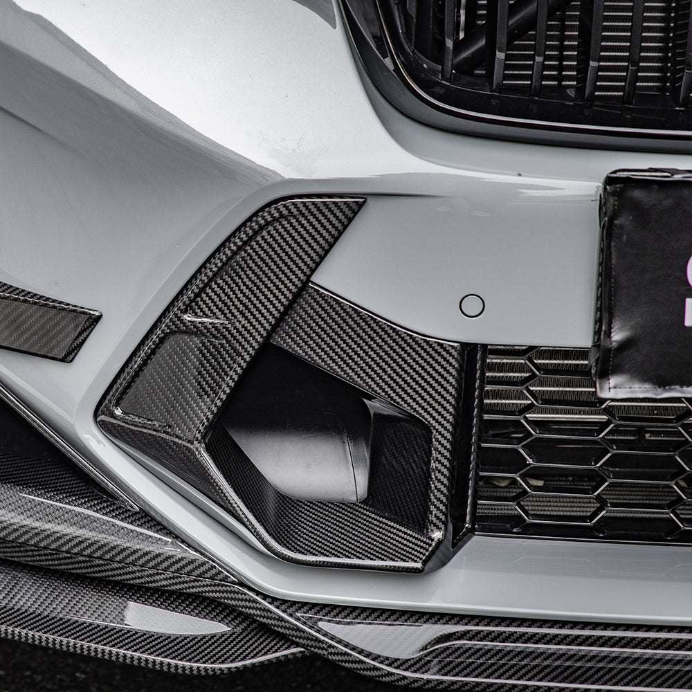Sooqoo Pre Pregged Dry Carbon Fiber Front Ducts for BMW X3M F97 LCI 2022+