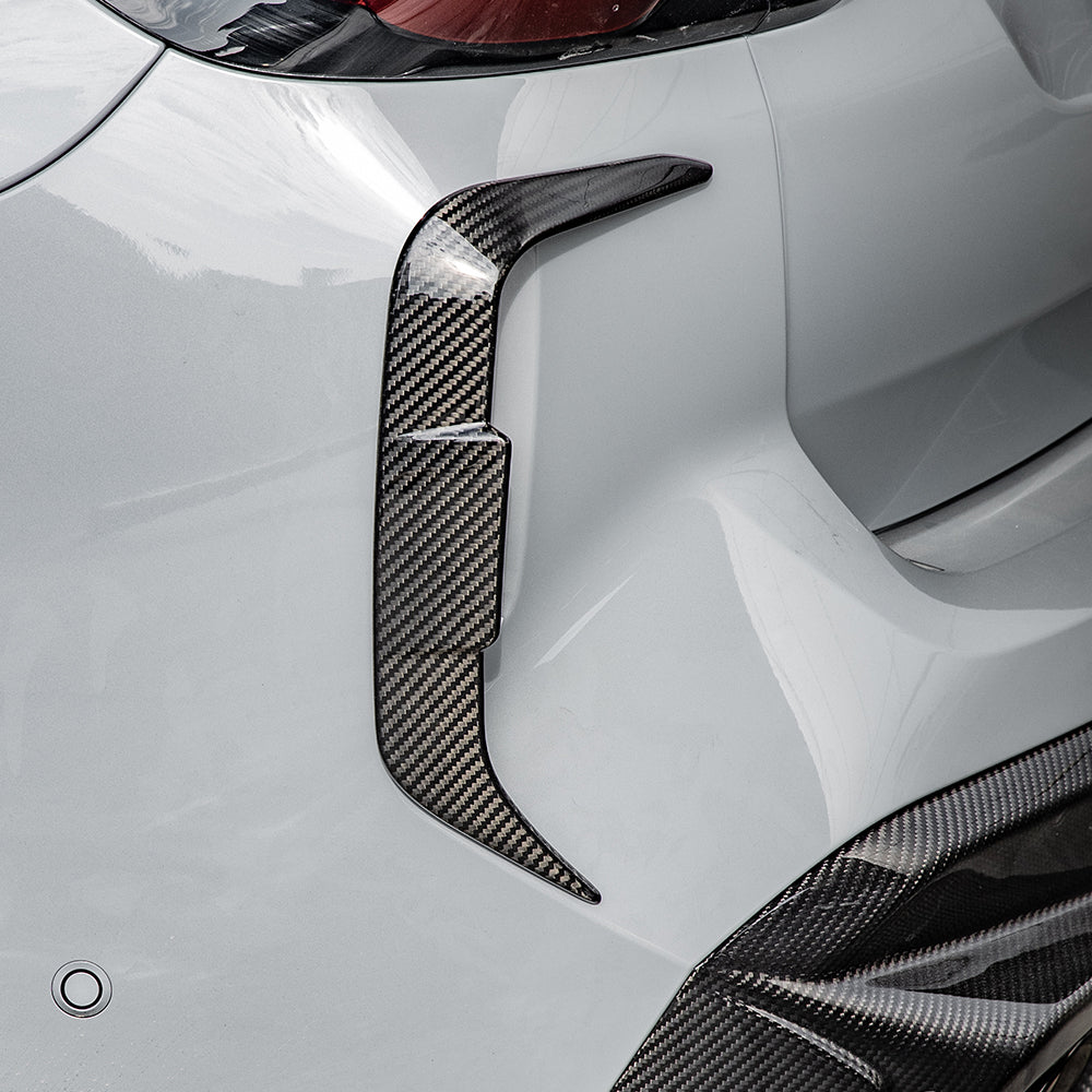 Sooqoo Pre Pregged Dry Carbon Rear Canards for BMW X3M F97 LCI 2022+