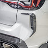 Sooqoo Pre Pregged Dry Carbon Rear Canards for BMW X3 G01 LCI 2022+