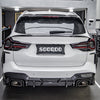 Sooqoo Pre Pregged Dry Carbon Rear Canards for BMW X3 G01 LCI 2022+