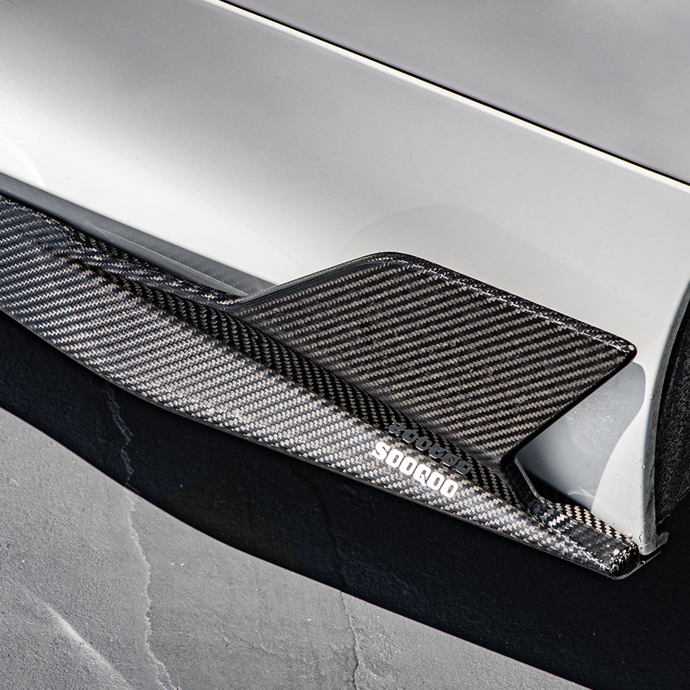 Sooqoo Pre Pregged Dry Carbon Fiber Side Skirt for BMW 8 Series G14 G15