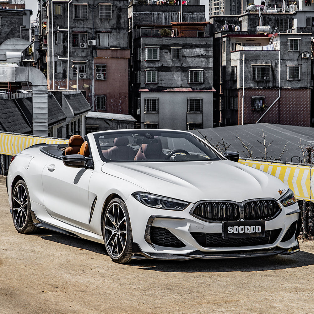 Sooqoo Pre Pregged Dry Carbon Fiber Side Skirt for BMW 8 Series G16
