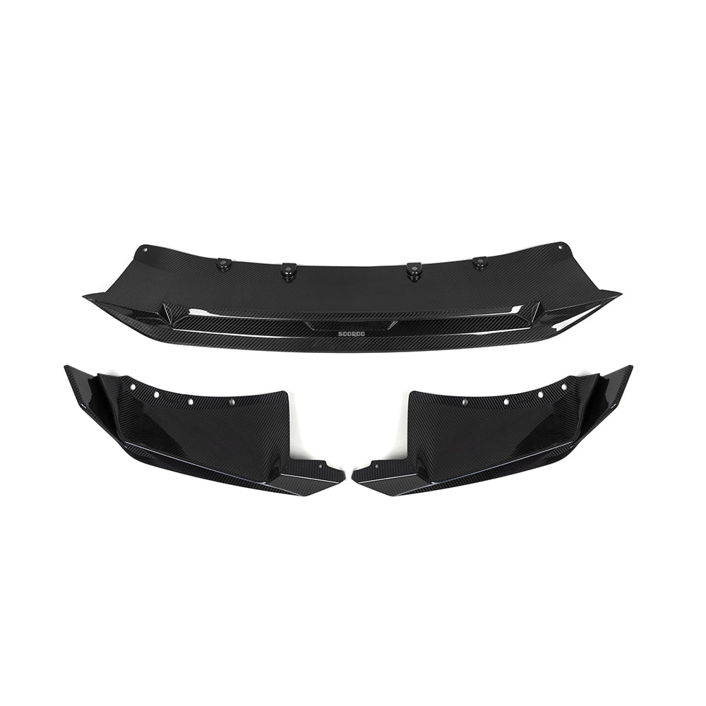 Sooqoo Pre Pregged Dry Carbon Fiber Front Lip for BMW X5 G05 LCI