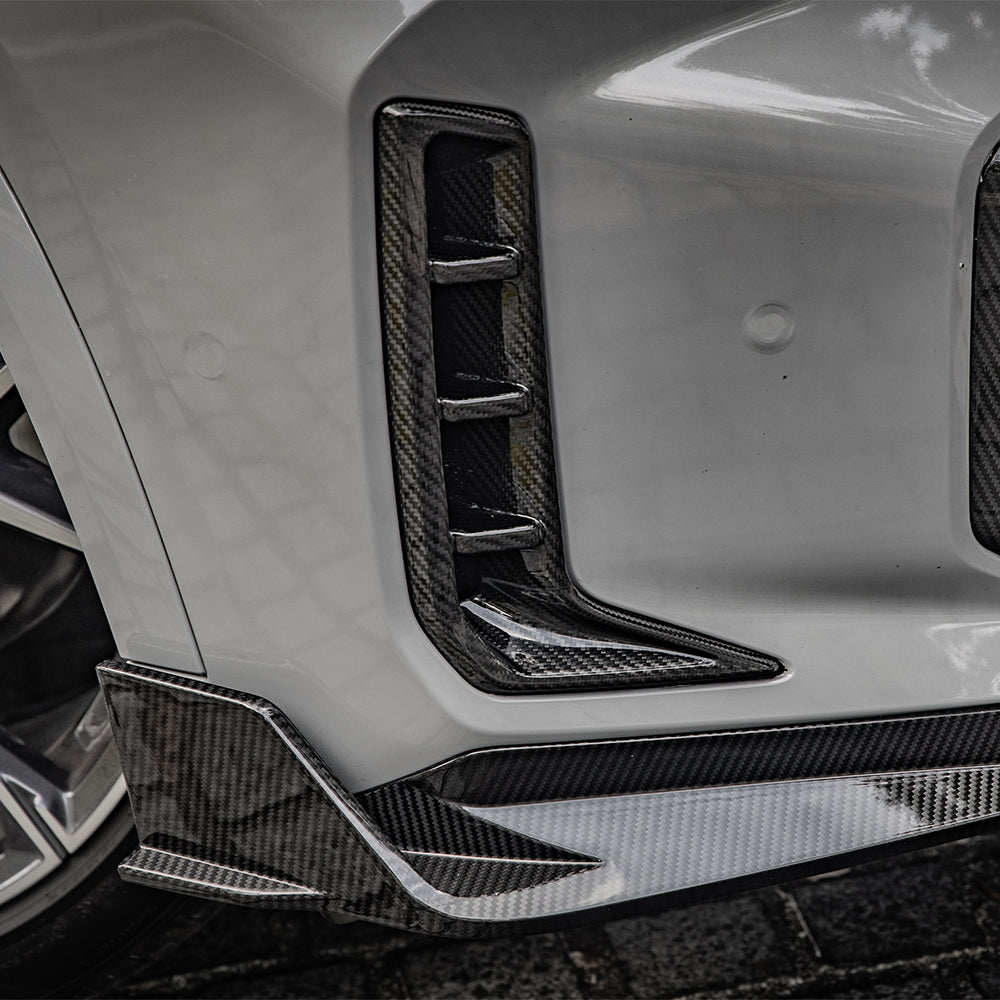 Sooqoo Pre Pregged Dry Carbon Fiber Front Lip for BMW X5 G05 LCI