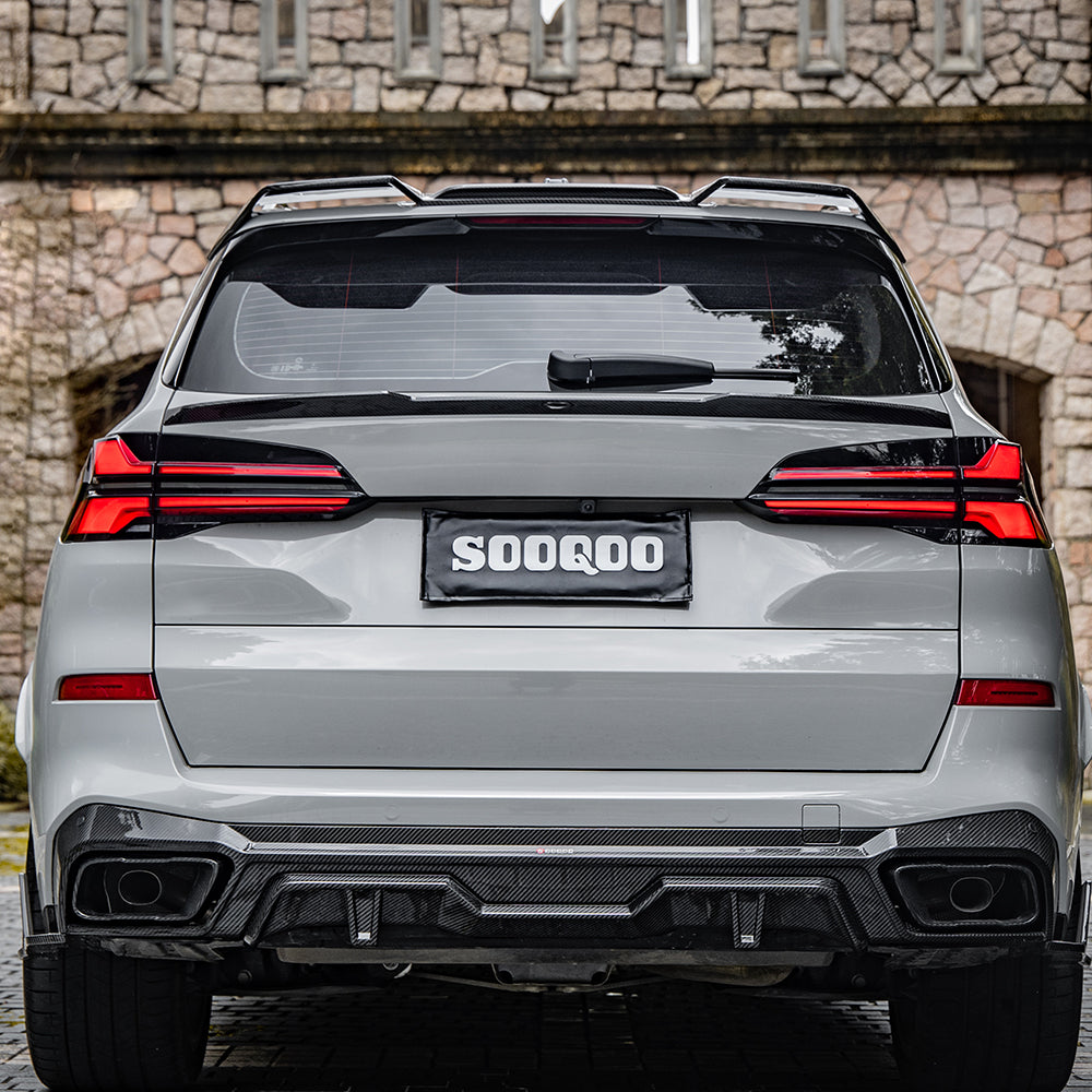 Sooqoo Pre Pregged Dry Carbon Fiber Spoiler for BMW X5 G05
