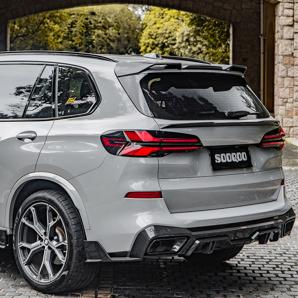 Sooqoo Pre Pregged Dry Carbon Fiber Spoiler for BMW X5 G05
