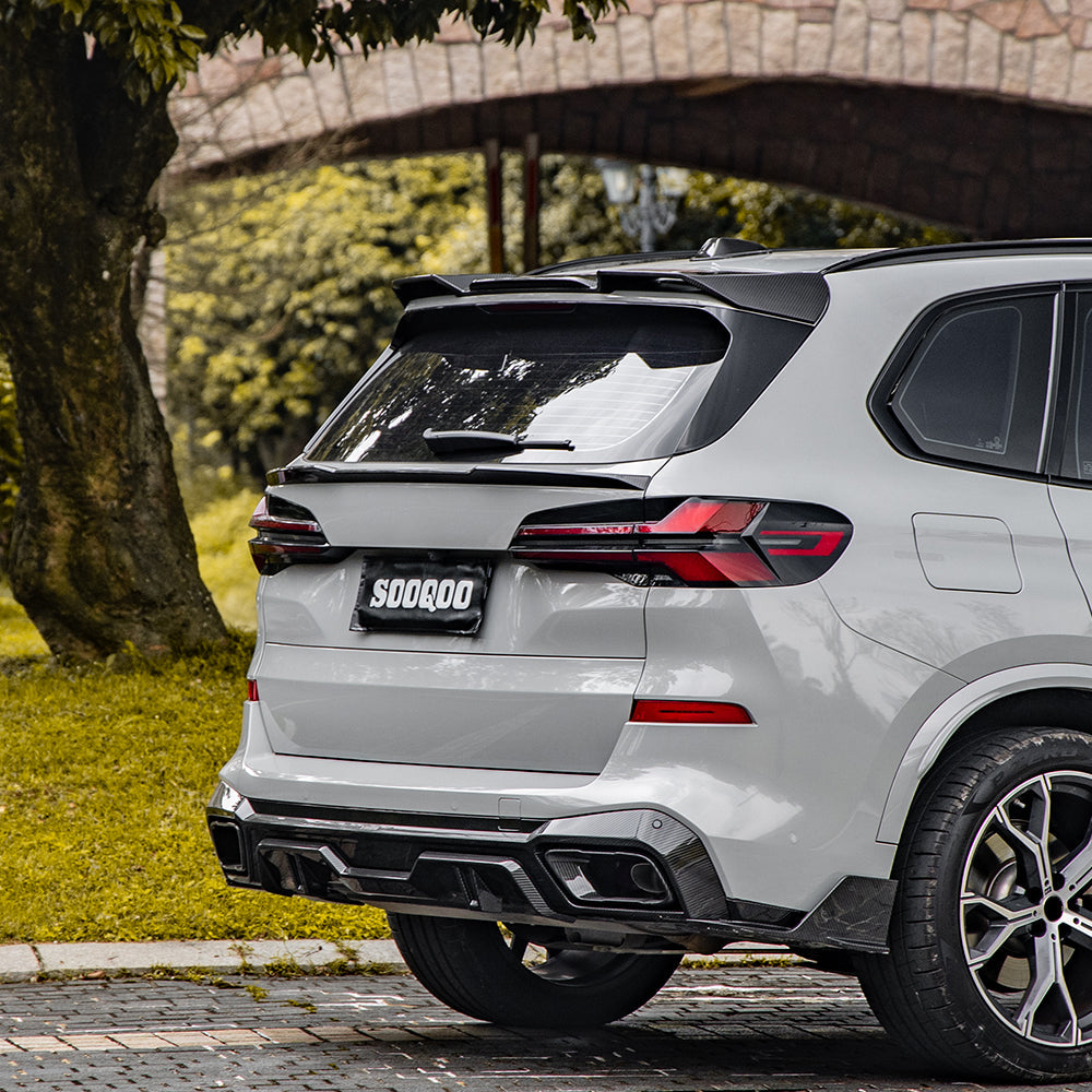 Sooqoo Pre Pregged Dry Carbon Fiber Roof Spoiler for BMW X5 G05