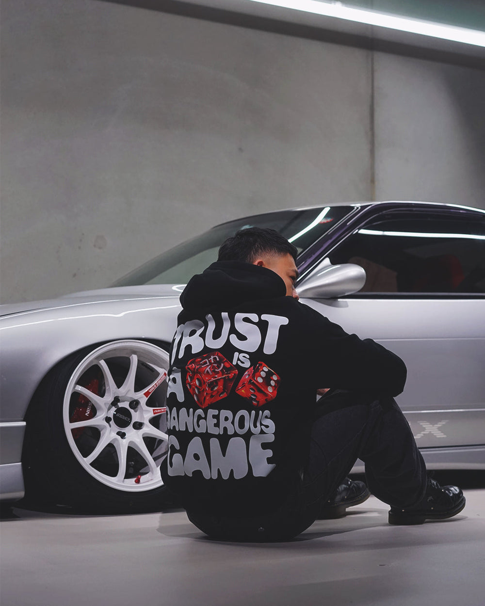 Trust Is A Dangerous Game Hoodie // BLACK