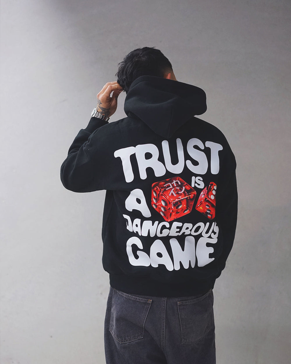 Trust Is A Dangerous Game Hoodie // BLACK