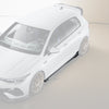 EVO-1 Side Splitters for Volkswagen Golf MK8 MK8.5 TSI, GTI & R 2021+