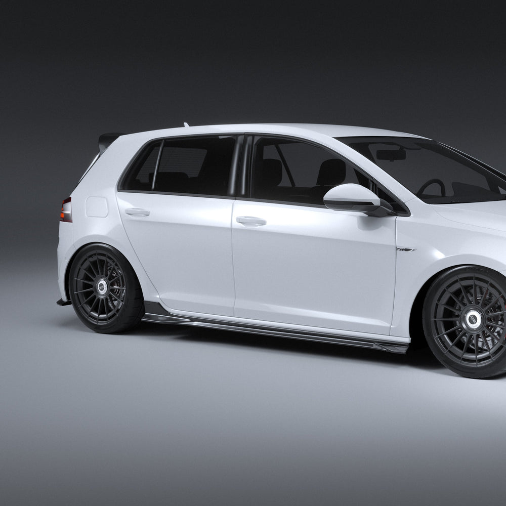 EVO-1 Side Splitters for Volkswagen Golf MK7/7.5 TSI, GTI & R 2014-2021