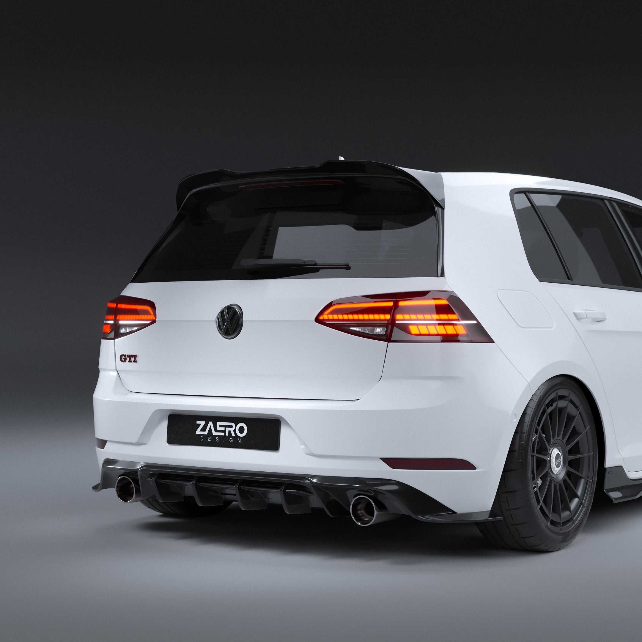 EVO-1 Rear Diffuser for Volkswagen Golf GTI MK7.5 2018-2021