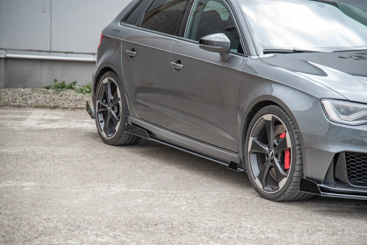 Maxton Design Racing Durability Side Skirts Diffusers + Flaps Audi RS3 8V Sportback